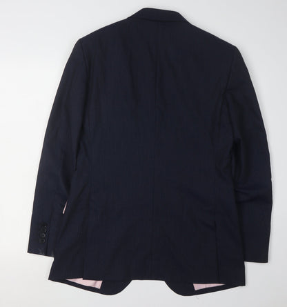 Mens UK Size 38 Charles Tyrwhitt Regular Blue Suit Jacket