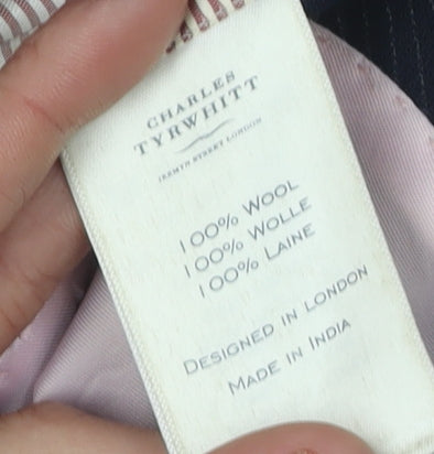 Mens UK Size 38 Charles Tyrwhitt Regular Blue Suit Jacket