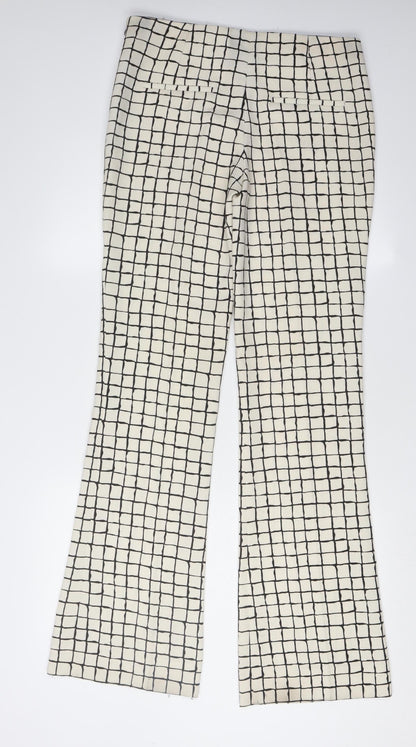 Womens UK Size M Zara   Ivory Trousers