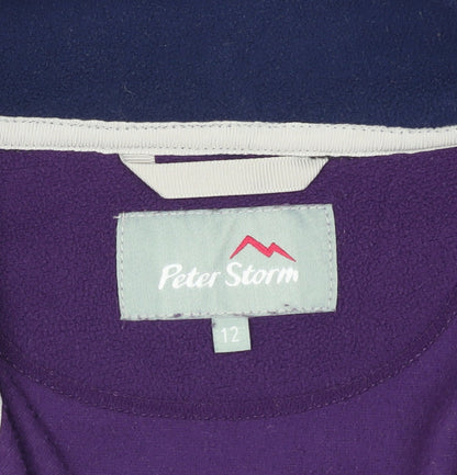 Peter Storm Women's Purple Fleece Henley Sweatshirt