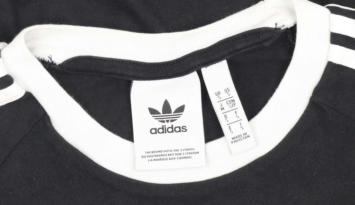 Adidas Men's Black T-Shirt, Small, Logo Style