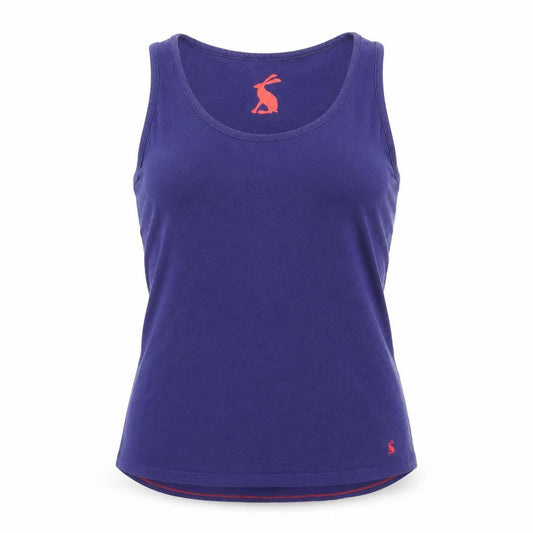 Joules Women's Purple Tank Top, Size M, Scoop Neck