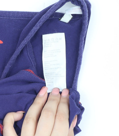 Joules Women's Purple Tank Top, Size M, Scoop Neck