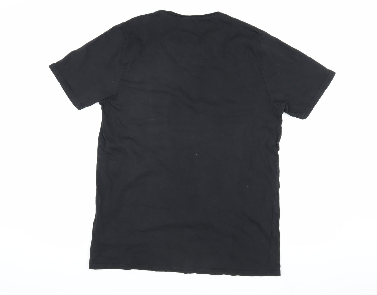 Tokyo Laundry Men's Black Cotton T-Shirt L