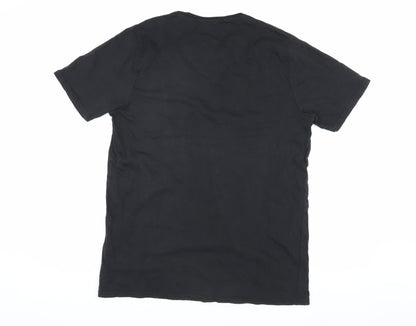 Tokyo Laundry Men's Black Cotton T-Shirt L