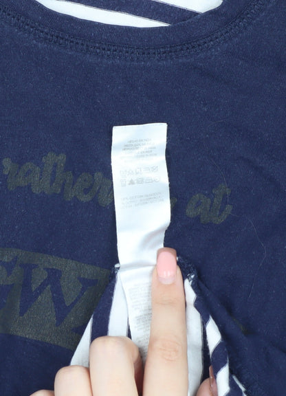 Teens UK Size 6-8 Harry Potter Blue Basic T-Shirt