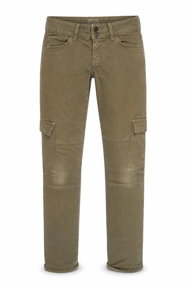 Hudson Womens Green Cargo Jeans, Size 27, Slim Fit