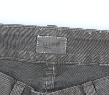 Hudson Men's Green Cargo Jeans, Size 27, Slim Fit
