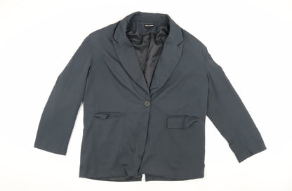 PrettyLittleThing Women's Black Blazer Size 10