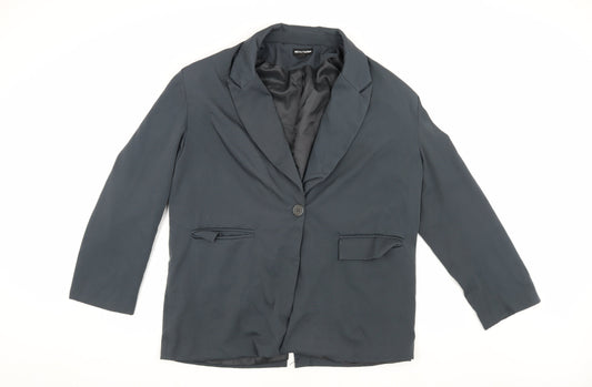 PrettyLittleThing Women's Black Blazer Size 10