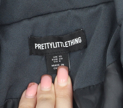 PrettyLittleThing Women's Black Blazer Size 10