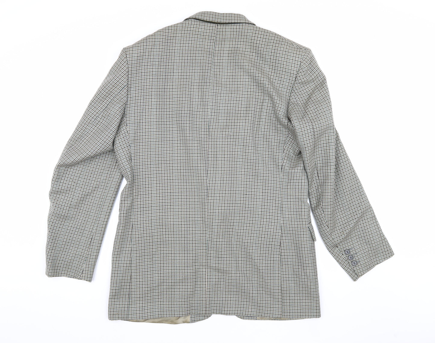 Premiere Collection Men's Grey Check Blazer 40 Long