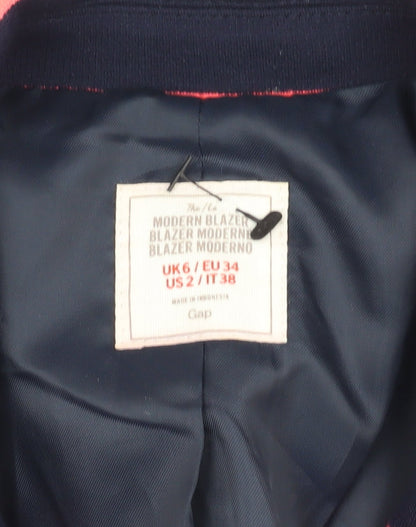 Gap Women's Striped Blazer, Size 6, Multicoloured