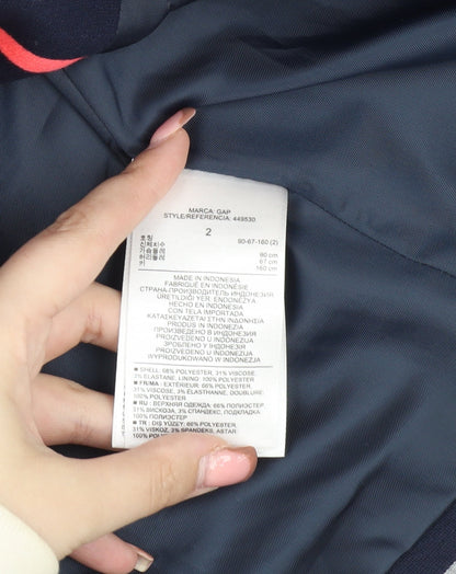 Gap Women's Striped Blazer, Size 6, Multicoloured