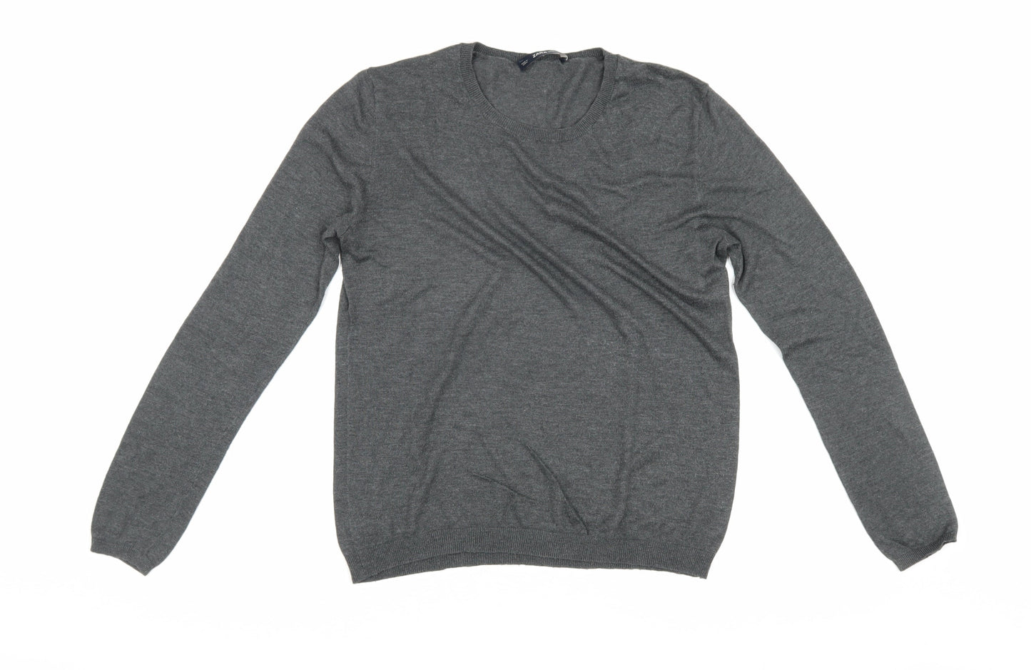 Womens UK Size L Zara Grey Pullover Jumper