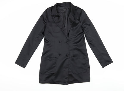 Nasty Gal Women's Black Size 6 Double-Breasted Jacket