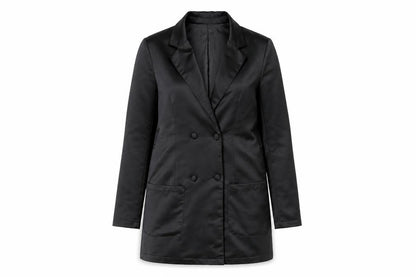 Nasty Gal Women's Black Size 6 Double-Breasted Jacket