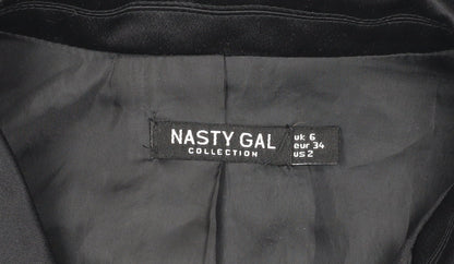 Nasty Gal Women's Black Size 6 Double-Breasted Jacket