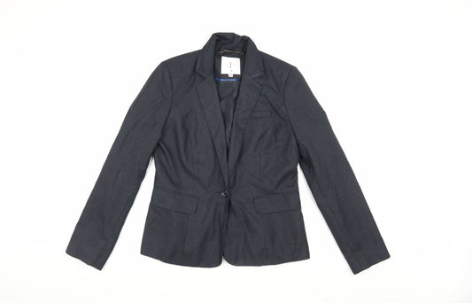 Jasper Conran Women's Blue Blazer Size 10 Houndstooth