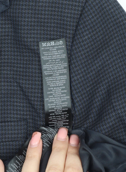 Jasper Conran Women's Blue Blazer Size 10 Houndstooth