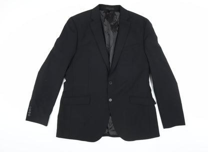 Mens UK Size 42 Marks and Spencer Regular Black Suit Jacket