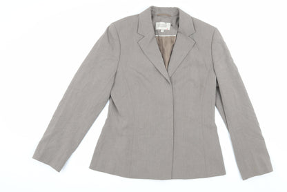 Next Women's Grey Blazer Size 14 Regular Business