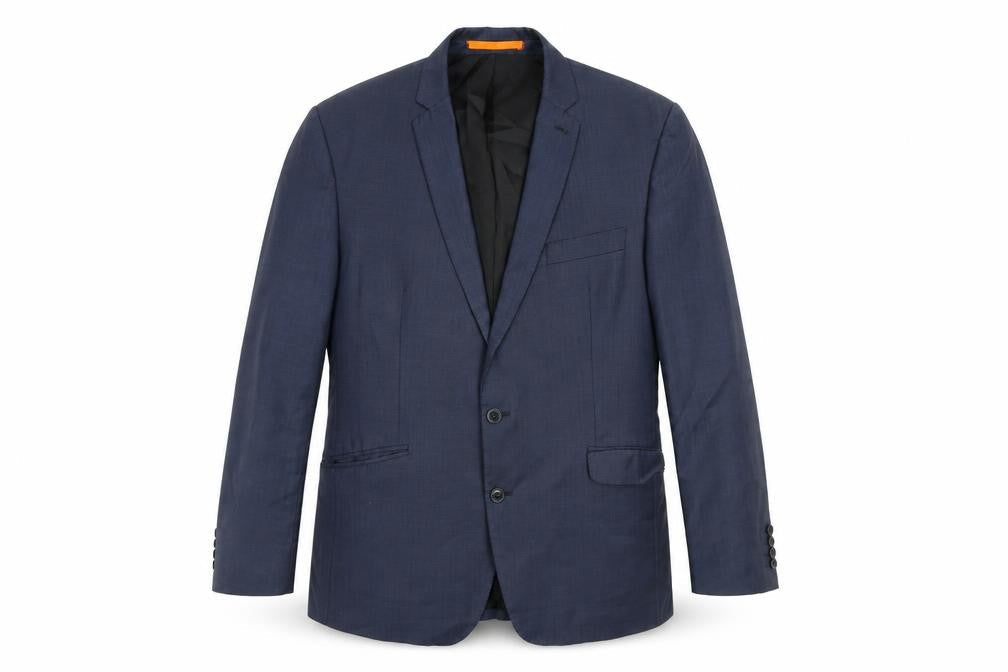 Mens UK Size 44 Ben Sherman Regular Blue Suit Jacket