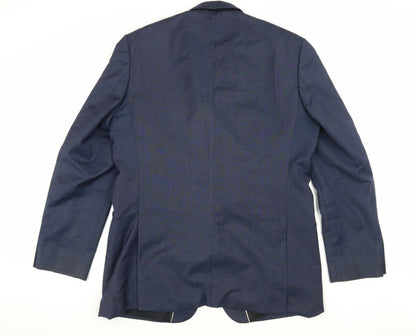 Mens UK Size 44 Ben Sherman Regular Blue Suit Jacket