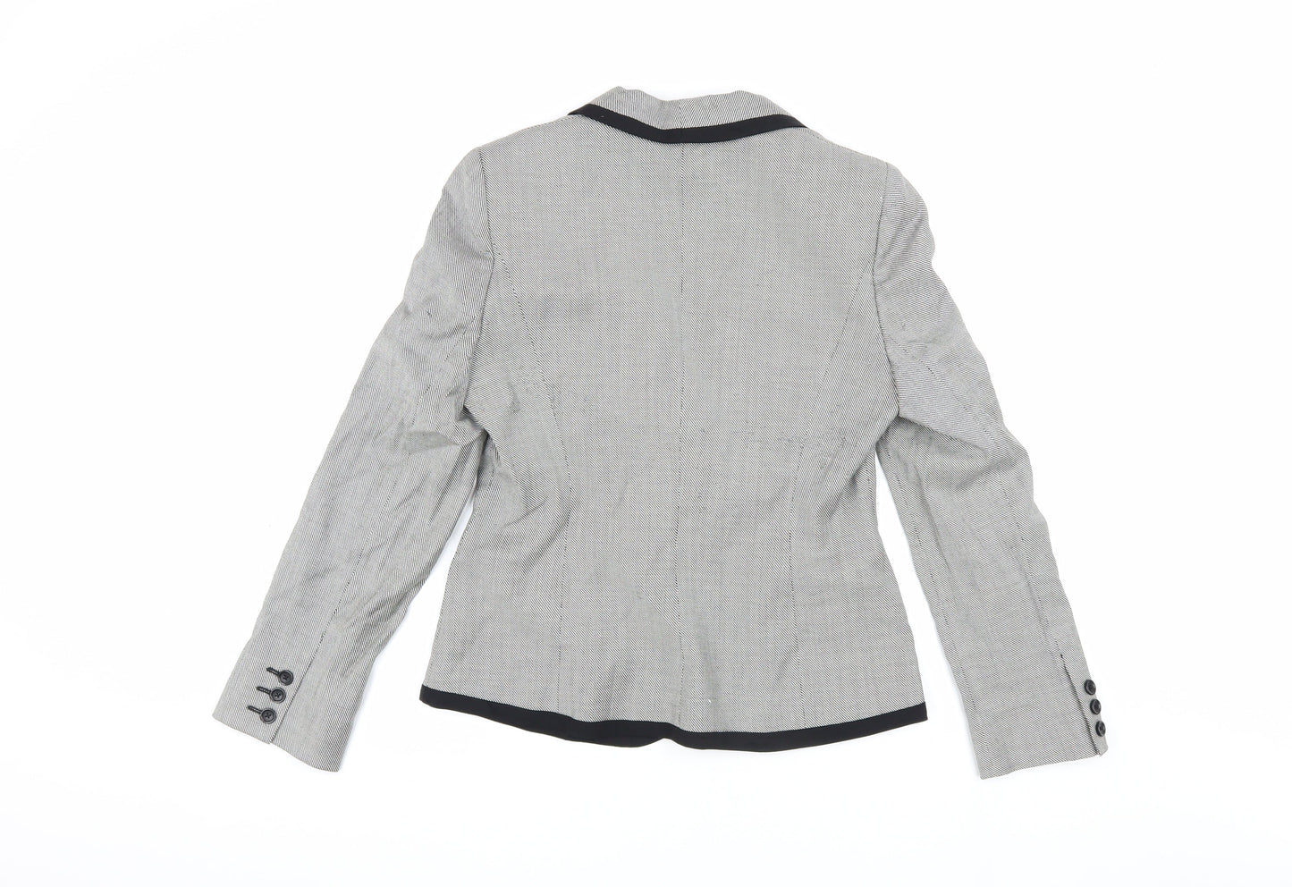 Jaeger Women’s Grey Blazer UK 10 Herringbone Lined