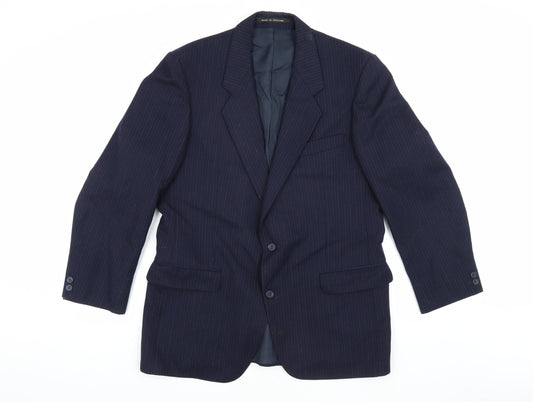 Mens UK Size 42 The Label Regular Blue Suit Jacket