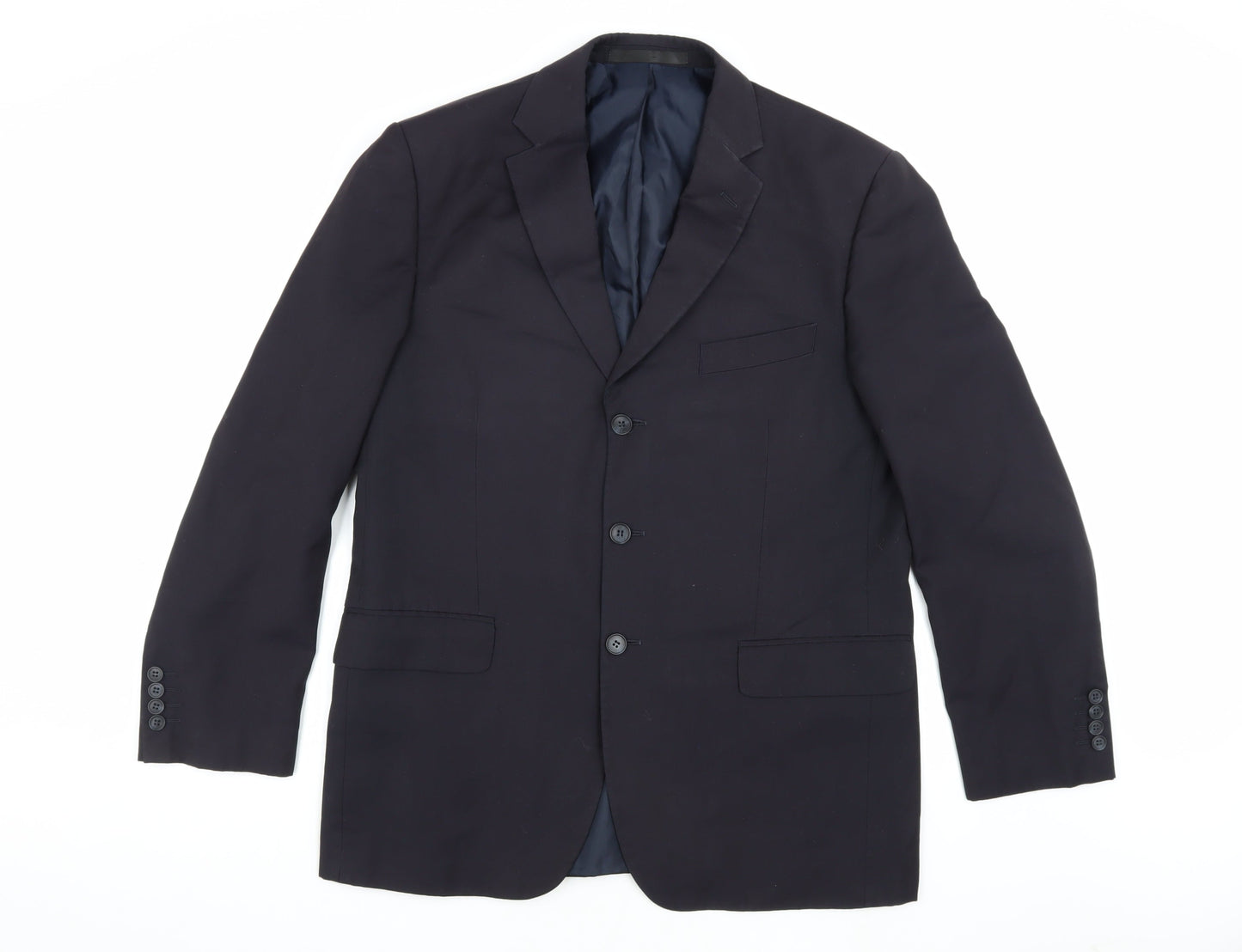 Mens UK Size 42 Marks and Spencer Regular Blue Suit Jacket