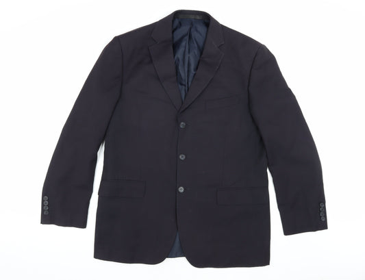 Mens UK Size 42 Marks and Spencer Regular Blue Suit Jacket