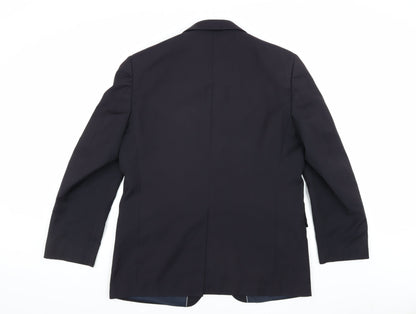 Mens UK Size 42 Marks and Spencer Regular Blue Suit Jacket