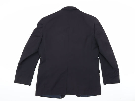 Mens UK Size 42 Marks and Spencer Regular Blue Suit Jacket