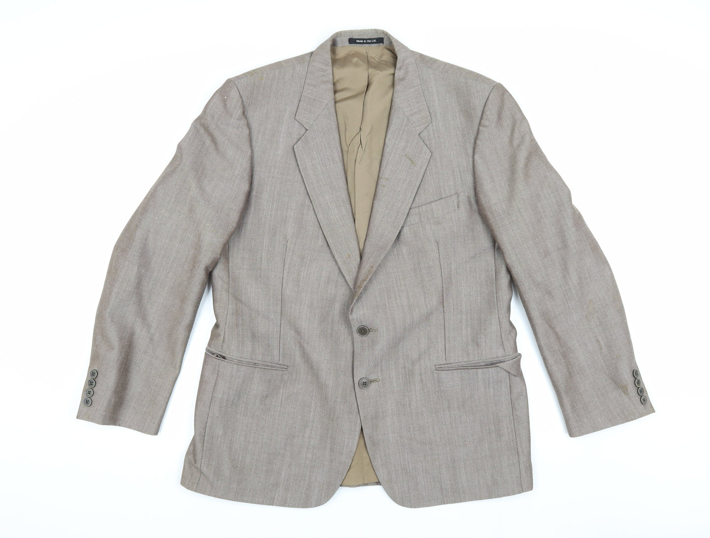 Mens UK Size 42 St Michael Regular Brown Suit Jacket