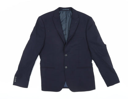 Mens UK Size 38 Marks and Spencer Regular Blue Suit Jacket
