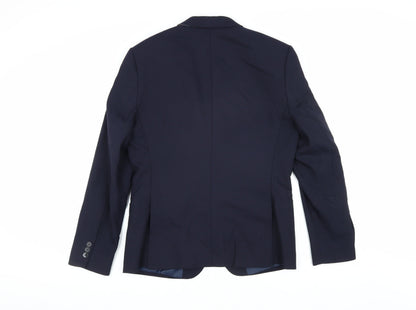Mens UK Size 38 Marks and Spencer Regular Blue Suit Jacket