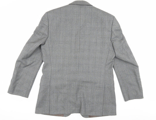 Mens UK Size 40 Label Regular Grey Suit Jacket