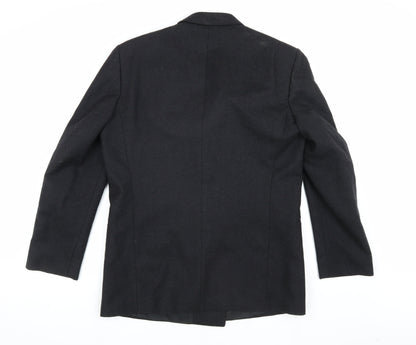 Anthony Loretto Men's Black Double-Breasted Blazer, 40R