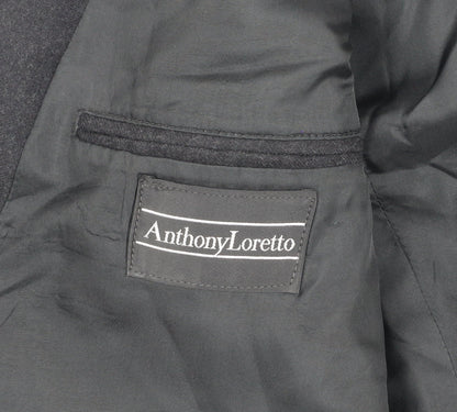Anthony Loretto Men's Black Double-Breasted Blazer, 40R
