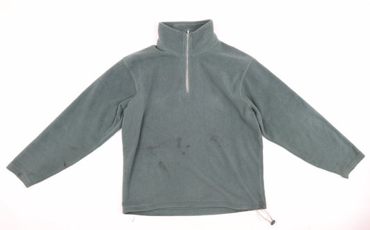 Mens UK Size M Peter Storm Green 1/4 Zip Sweatshirt