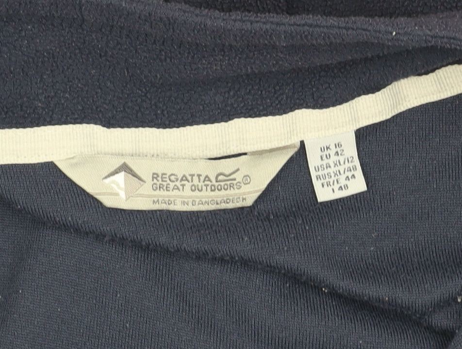 Regatta Unisex Blue Pullover Sweatshirt Size 16 with Zip