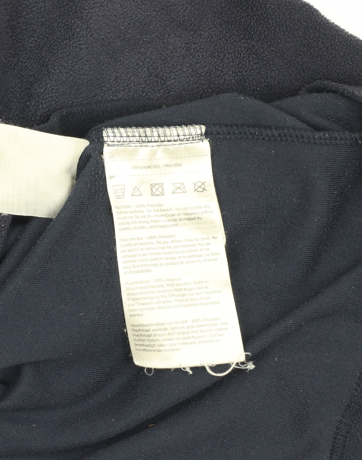 Regatta Unisex Blue Pullover Sweatshirt Size 16 with Zip