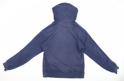 Adidas Men's Blue S Pullover Hoodie with Logo