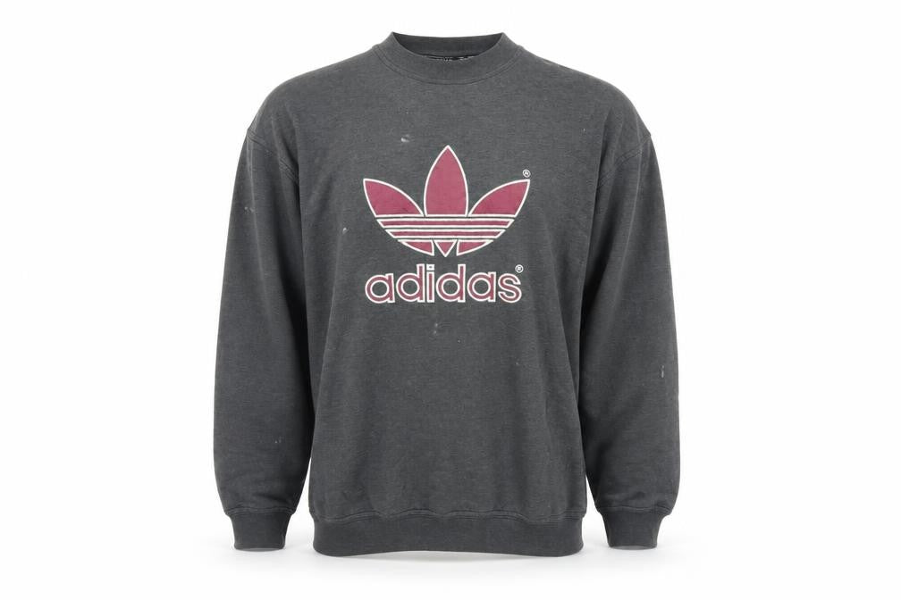 Mens UK Size L adidas Grey Pullover Sweatshirt