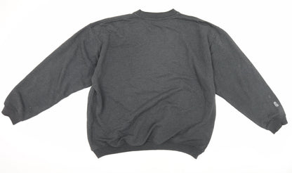 Mens UK Size L adidas Grey Pullover Sweatshirt