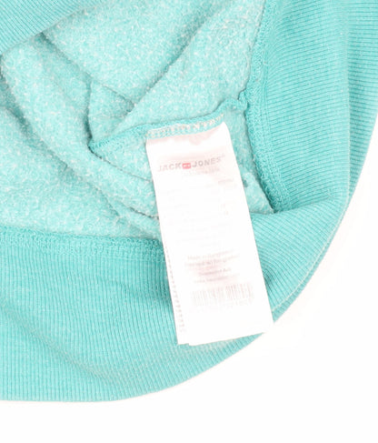 Mens UK Size M JACK & JONES Green Hooded