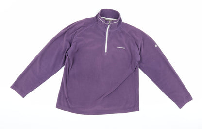 Craghoppers Women's Purple Fleece Pullover Sweatshirt Size 14