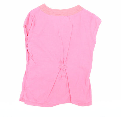 Womens UK Size M Weird Fish Pink  Blouse