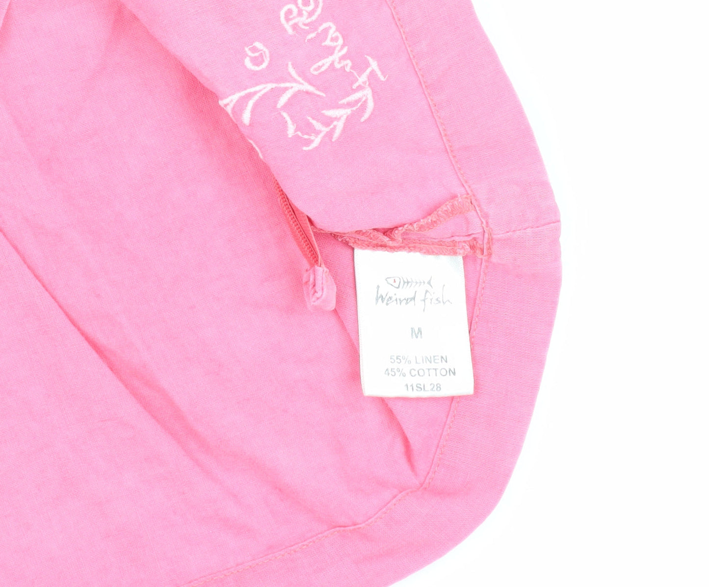 Womens UK Size M Weird Fish Pink  Blouse